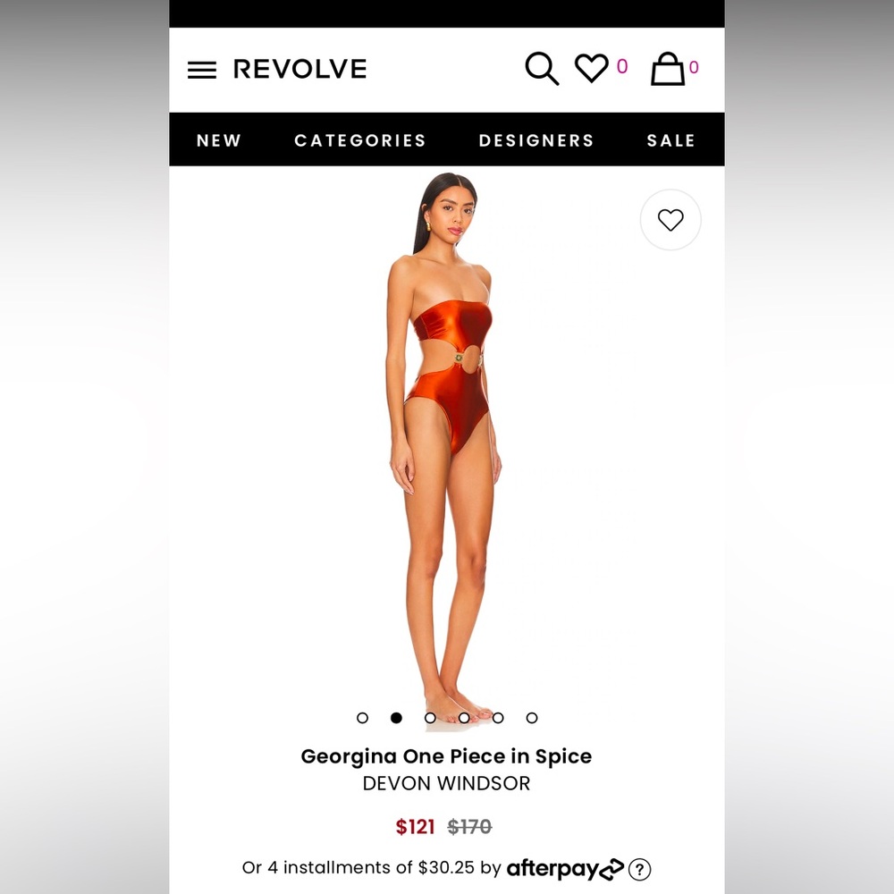 Devon Windsor Georgina One Piece in Spice Swim Suit